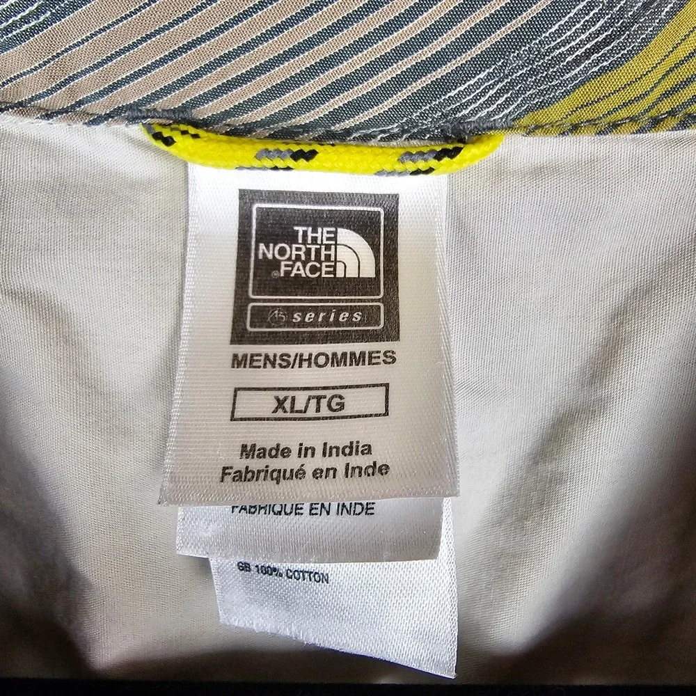 The North Face A5 Series Men's XL Green Striped Long Sleeve Button Up Shirt